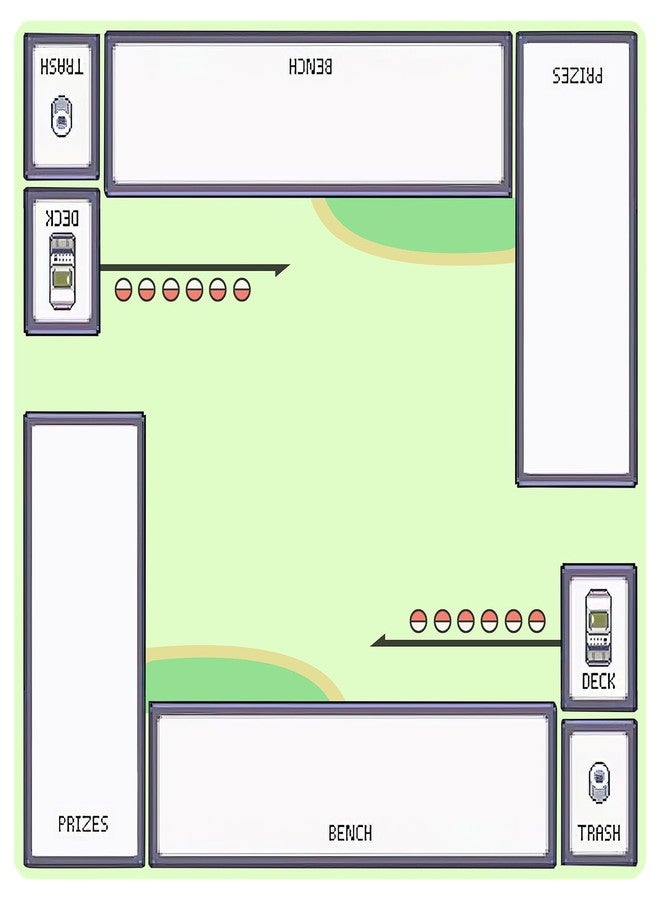 sabermaster 2Player mat Playmat Mat for Game Card Card Game Square Desk Mat for Gamer, Office Home, 60x60cm/23.6x23.6inch - Image 1
